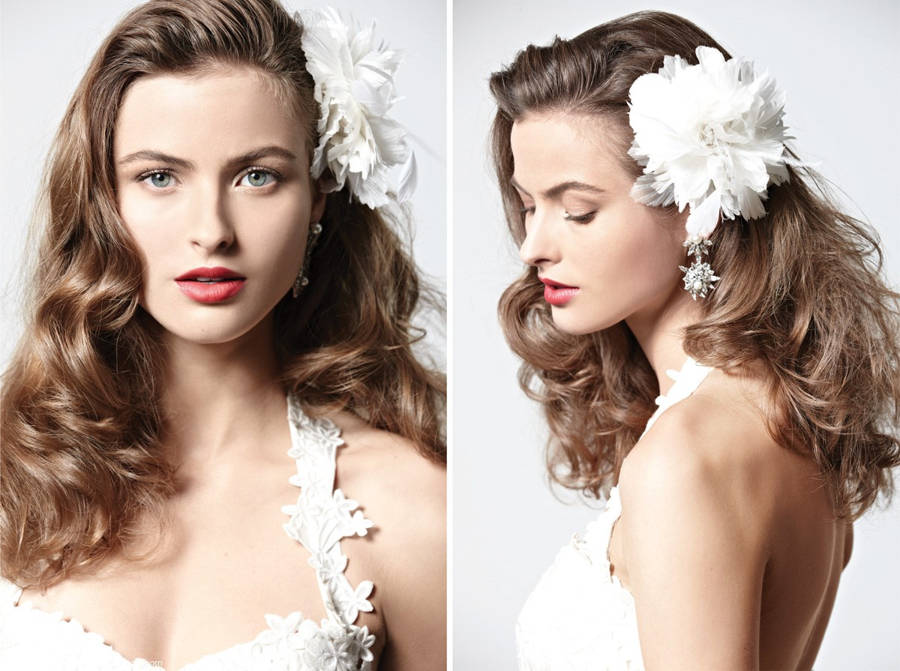 western bridal hair style