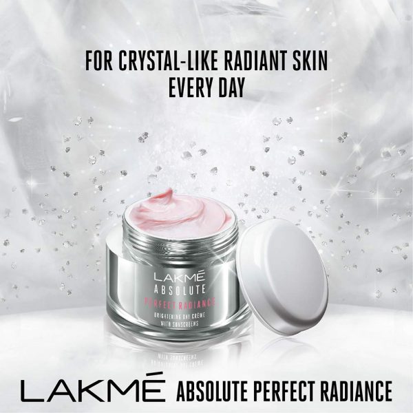 Lakme Absolute Perfect Radiance Skin Brightening Day Crème (Cream) With Sunscreen, 50 g